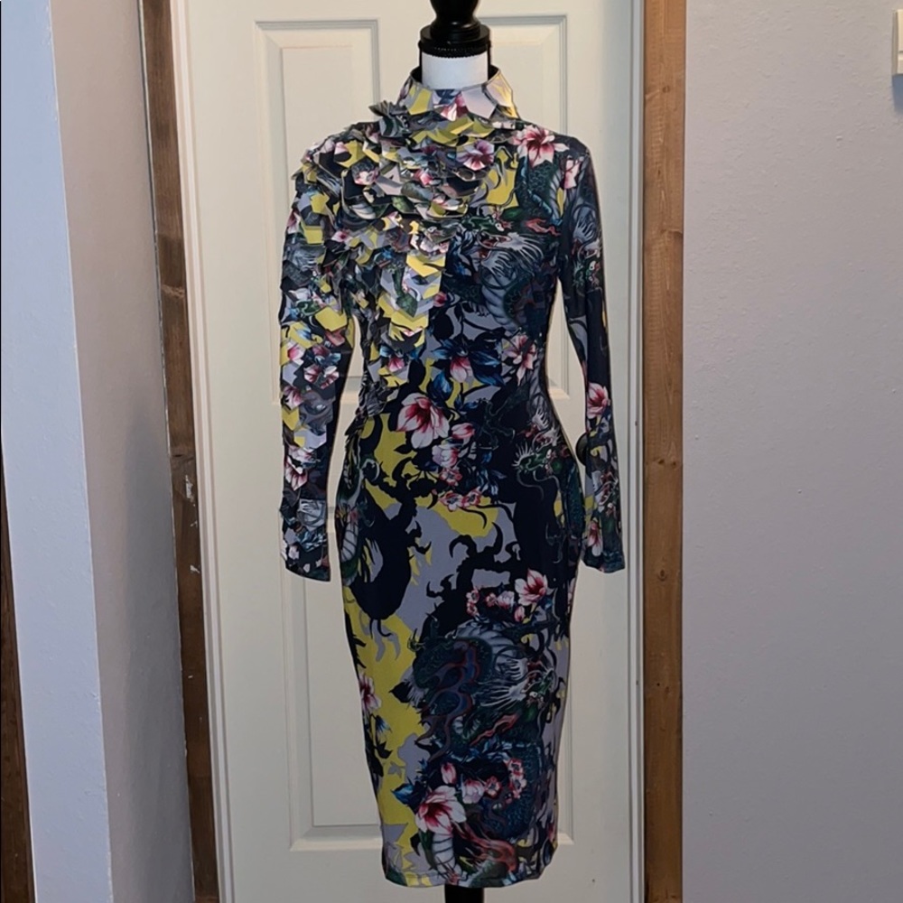 Dragon print dress